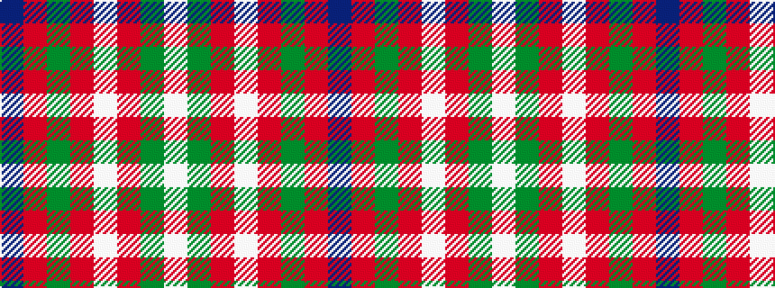idealised woven sample of pattern BRGRWRGW