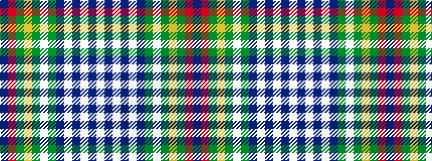 idealised woven sample of pattern BRGYGWGBWBWBW