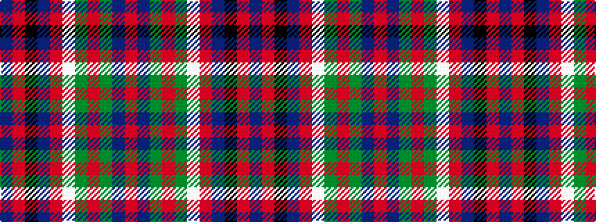 idealised woven sample of pattern BRKBRWGRGBR