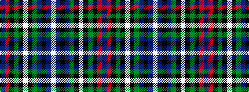 idealised woven sample of pattern BRKGKWKGBKBW