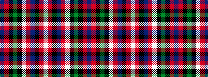 idealised woven sample of pattern BRKGKWRBKRW