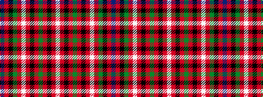idealised woven sample of pattern BRKGRWRKRGRKRW