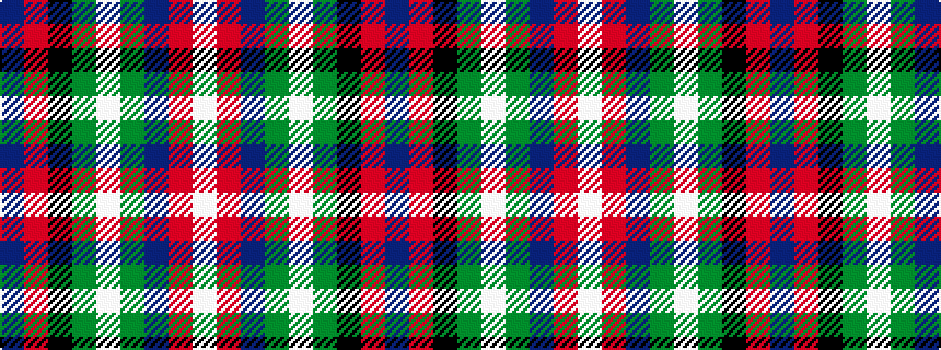 idealised woven sample of pattern BRKGWGBRW