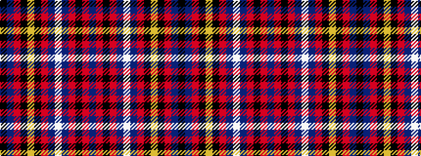 idealised woven sample of pattern BRKRBWBRKYKRBK