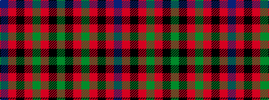 idealised woven sample of pattern BRKRGRKG