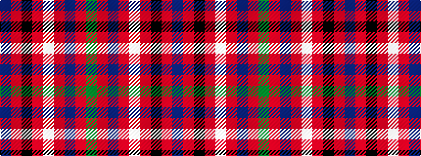 idealised woven sample of pattern BRKRWRBRG