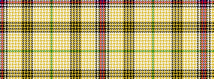 idealised woven sample of pattern BRKWKWYWYWYWYWYKYKYKYKWYWYWYWYWYWYG