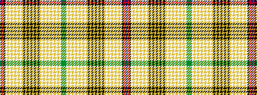 idealised woven sample of pattern BRKWYWYWYWYWYKYKYKYKYKYWYWYWYWYWYWGG