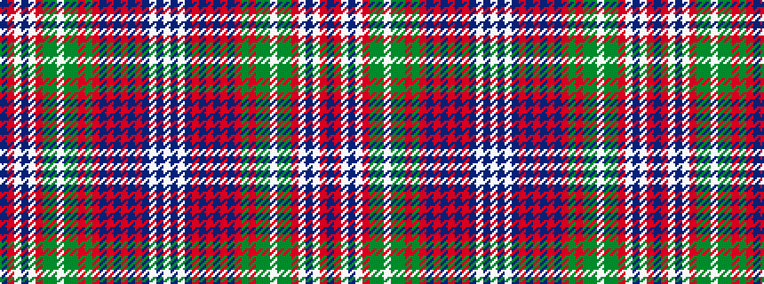 idealised woven sample of pattern BRWBWRGGWGGRGRBRBRBRBWBW