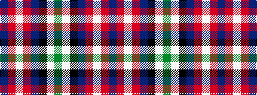idealised woven sample of pattern BRWRBKWG