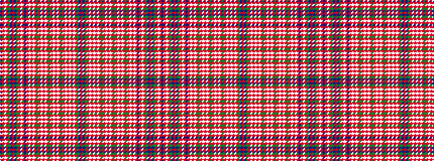 idealised woven sample of pattern BRWRGBRBGRWRBRWRWRGRWRWRGRWRWRGRWRWRWRGBR