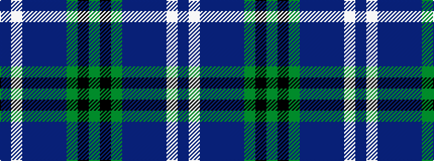 idealised woven sample of pattern BWBBBBGKG