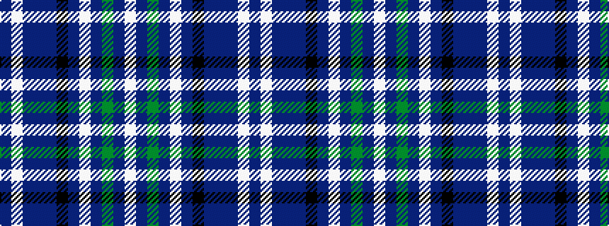 idealised woven sample of pattern BWBBBKBWBGBW