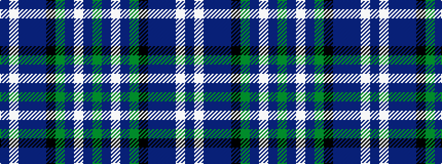 idealised woven sample of pattern BWBBBKGBWBG