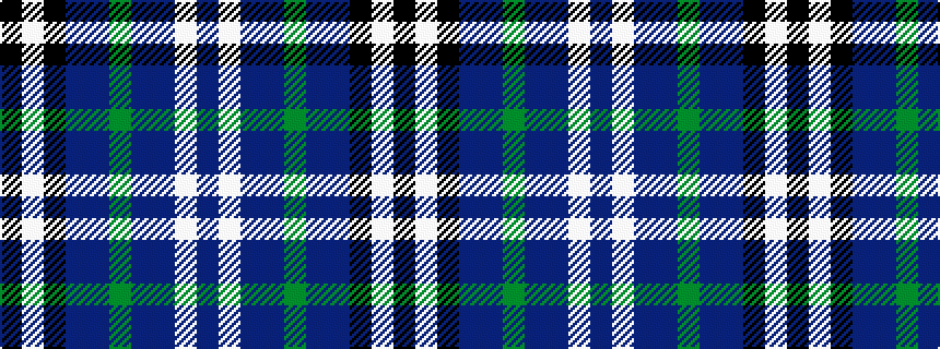 idealised woven sample of pattern BWBBGBBKWK