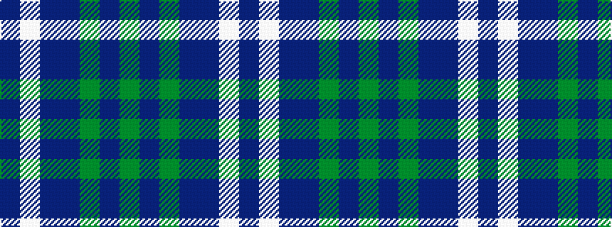idealised woven sample of pattern BWBBGBG