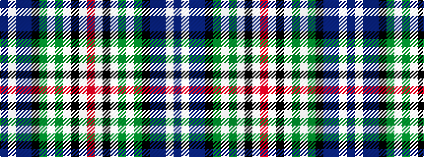 idealised woven sample of pattern BWBBKGWGWKWR
