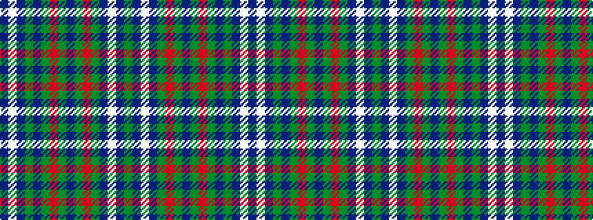 idealised woven sample of pattern BWBGBGRGBGRGBWBG