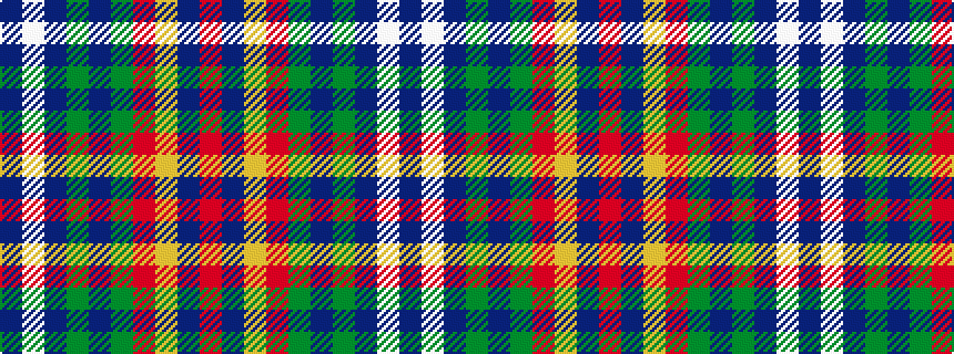 idealised woven sample of pattern BWBGBGRYBR