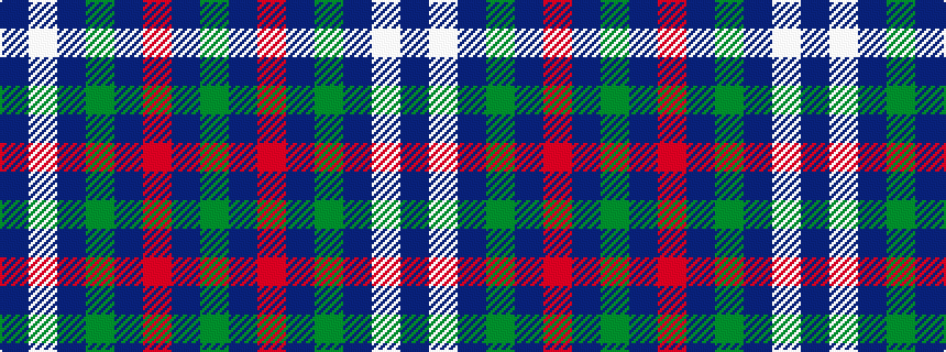 idealised woven sample of pattern BWBGBRBG