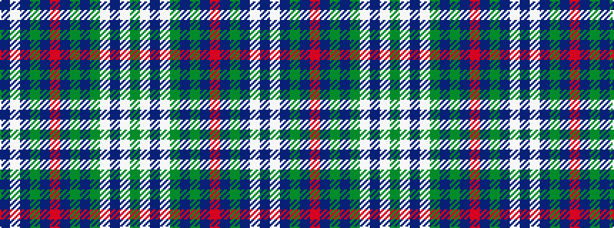 idealised woven sample of pattern BWBGBRBGBGWBWG