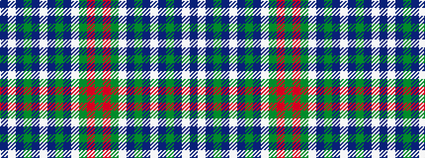 idealised woven sample of pattern BWBGBWBGBWGRG