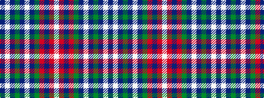 idealised woven sample of pattern BWBGBWBGRBRW