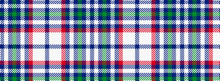 idealised woven sample of pattern BWBGBWBRWWWB