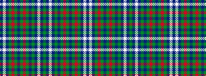 idealised woven sample of pattern BWBGRGBGRGBGBWBG
