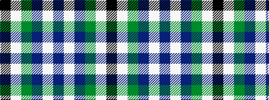idealised woven sample of pattern BWBGWK