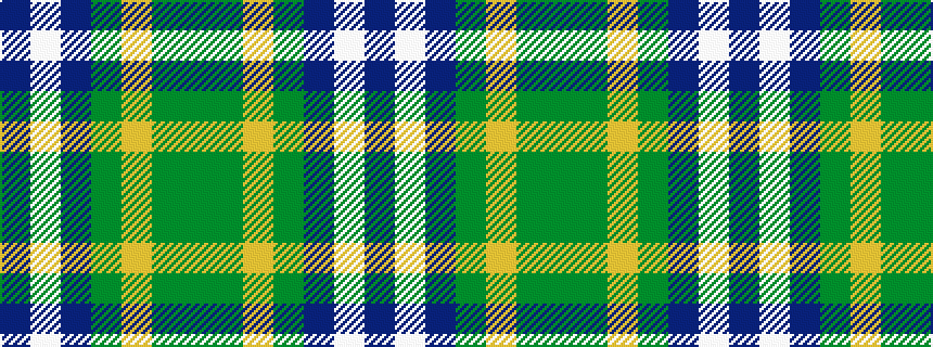 idealised woven sample of pattern BWBGYGG