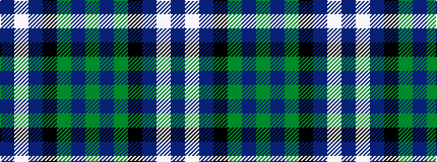 idealised woven sample of pattern BWBKGBG