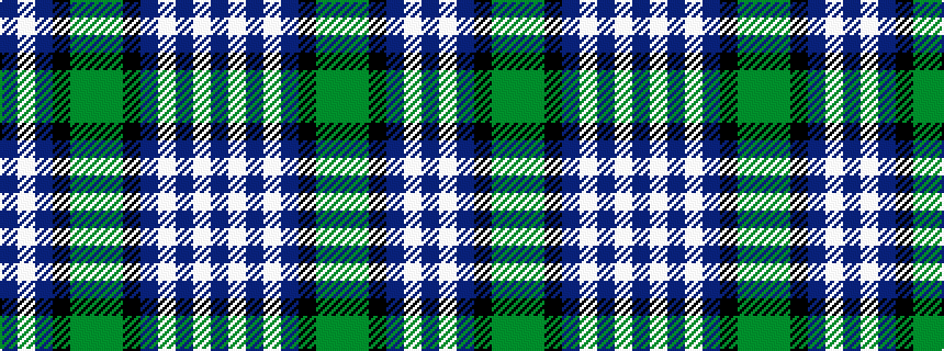 idealised woven sample of pattern BWBKGGGKBWBWB