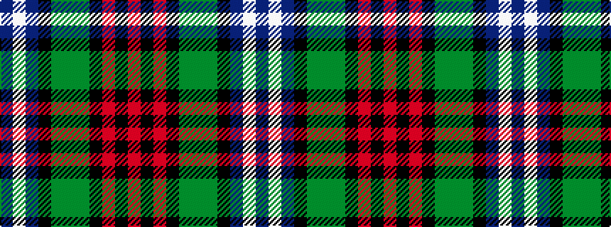 idealised woven sample of pattern BWBKGGGKRKR