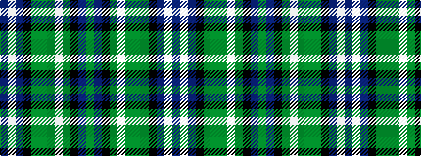 idealised woven sample of pattern BWBKGGGWGKBG