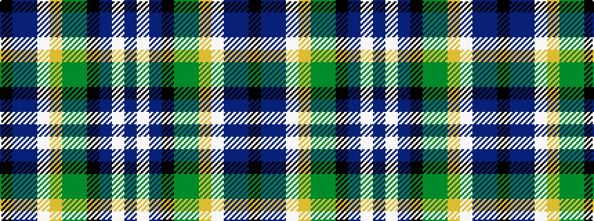 idealised woven sample of pattern BWBKGGYWBBK