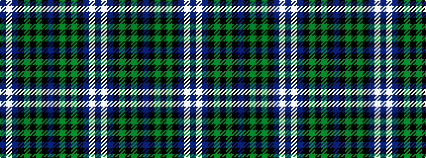 idealised woven sample of pattern BWBKGKGKBKGKGKBWB