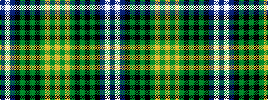 idealised woven sample of pattern BWBKGKGKGYGY