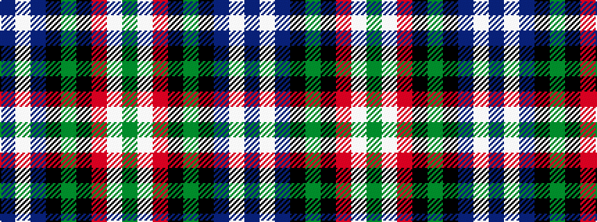 idealised woven sample of pattern BWBKGKRWG