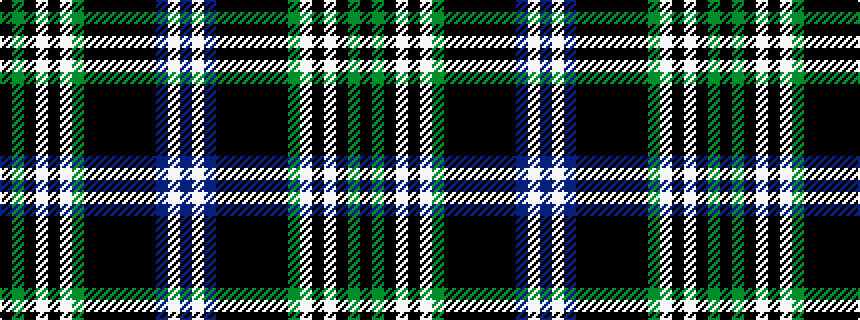 idealised woven sample of pattern BWBKKKKKKGWKWKGK