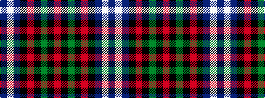 idealised woven sample of pattern BWBKRKGKR