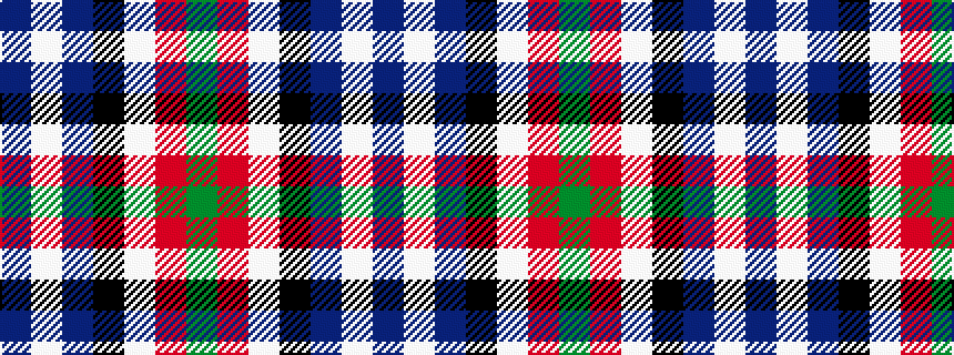 idealised woven sample of pattern BWBKWRG