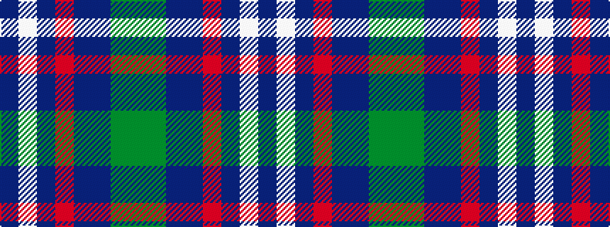 idealised woven sample of pattern BWBRBBGG