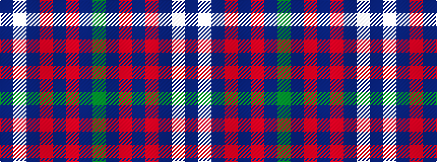 idealised woven sample of pattern BWBRBRBG