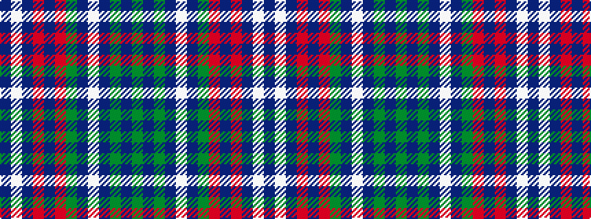 idealised woven sample of pattern BWBRBRGBWBGBG