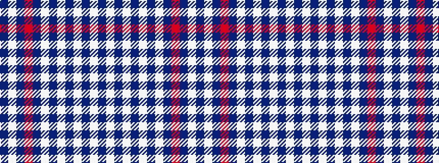 idealised woven sample of pattern BWBRBWBWBWBWB