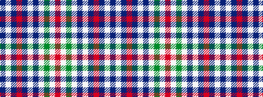 idealised woven sample of pattern BWBRBWBWGWR