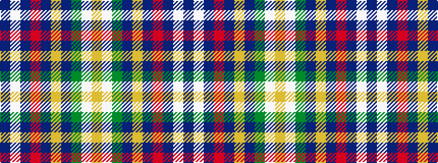 idealised woven sample of pattern BWBRBYBGWY