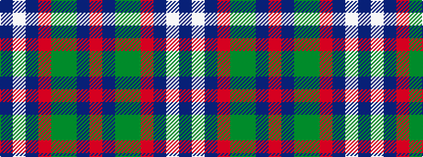 idealised woven sample of pattern BWBRGGBR