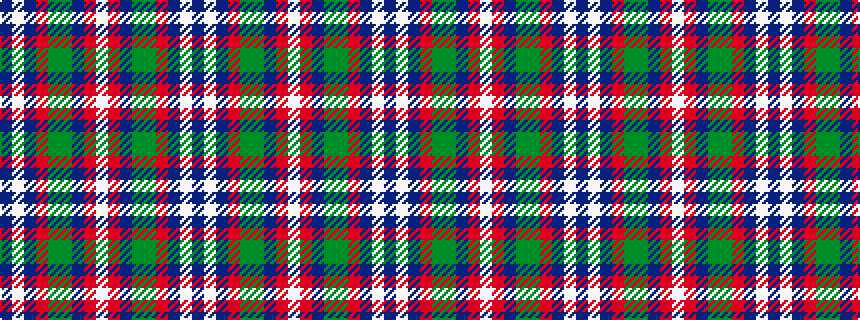 idealised woven sample of pattern BWBRGGBRWRBGGRBWB
